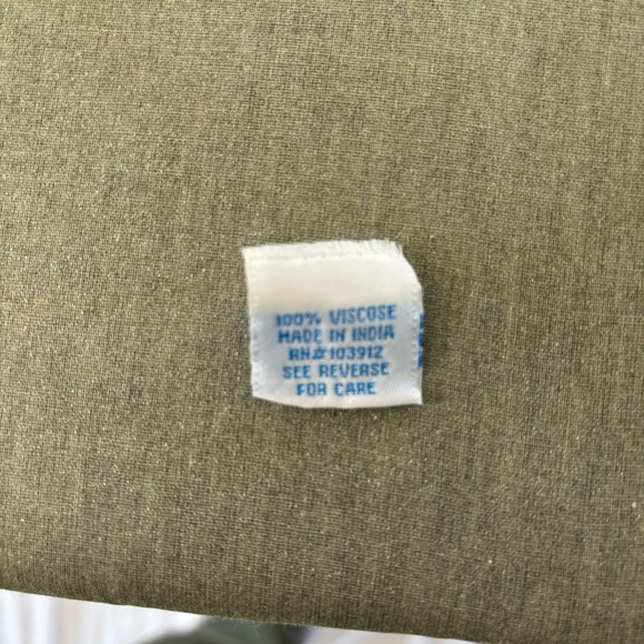 Boho Embroidered Green/Periwinkle/Lilac/Mauve Women's Tunic V-Neck Size Large - Picture 9 of 10